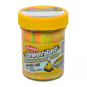 Berkley Natural Glitter Trout Bait Rainbow Garlic