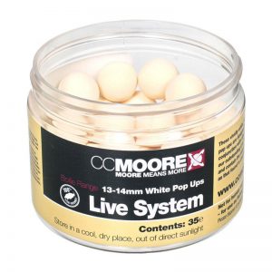 CC Moore Live System 13-14mm White Pop ups