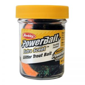 Berkley PowerBait Glitter Trout Bait Black Orange