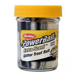 Berkley PowerBait Glitter Trout Bait Black/White Twist
